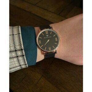 Maxi Leather Band Roman Numerals Boyfriend Watch
